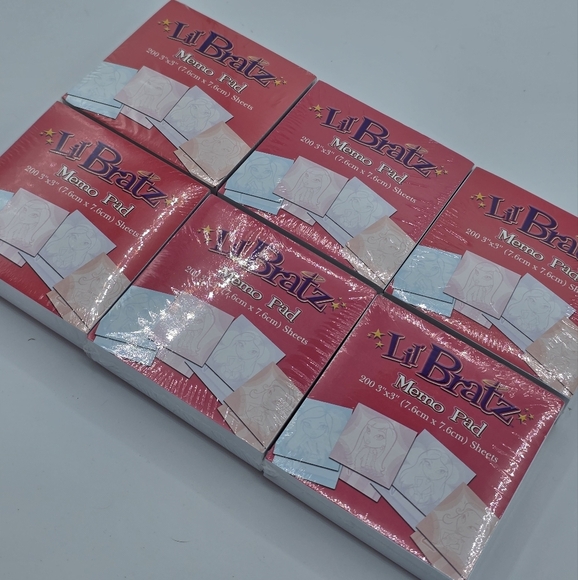 Vintage 2004 Lil Bratz Memo Pads Set of 6 - Picture 2 of 6